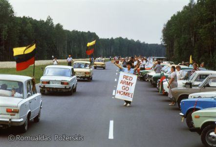 Romualdas Požerskis. Photography. Baltic road. 23/08/1989