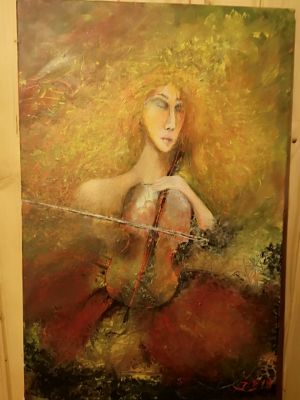 Diana Maldeikytė-Behm Picture "Hear Me". Picture format 60X40 cm. Price of the painting 300 Eur..